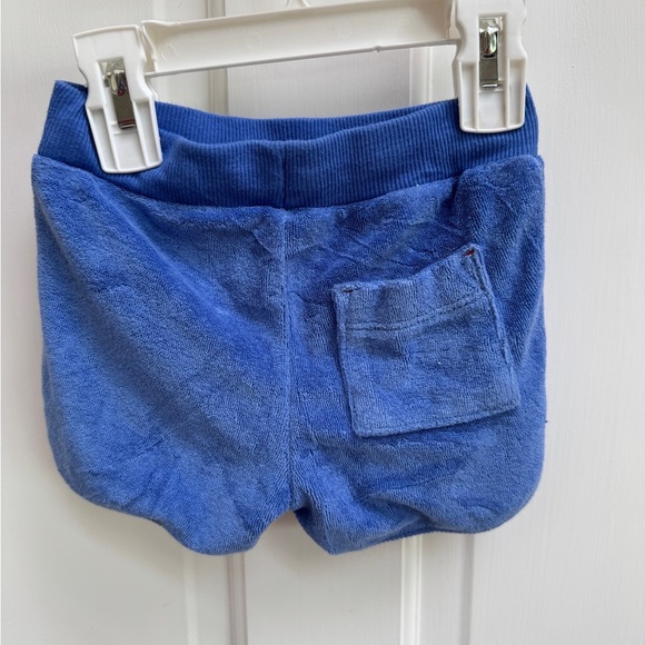 Cat & Jack 2T Girls Blue Terry Cloth Athletic Shorts with Drawstring - Picture 4 of 6